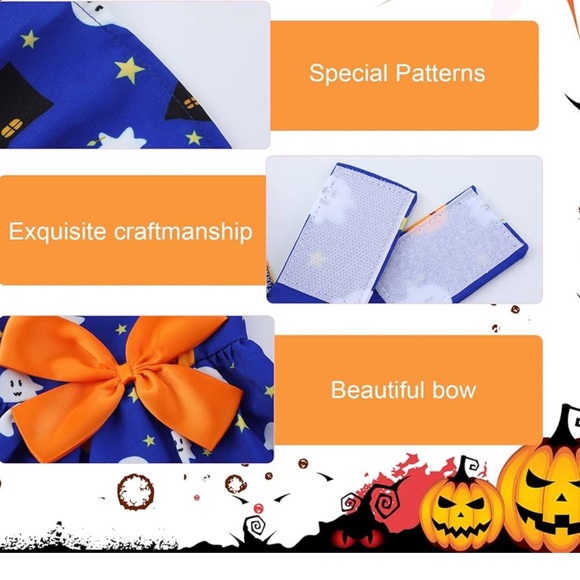 New SALE Set of 3 Dog Halloween costumes Cat Halloween costume Dog cat dress - Picture 10 of 12